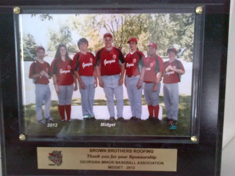 Sponsored local team in Brown Bros jerseys