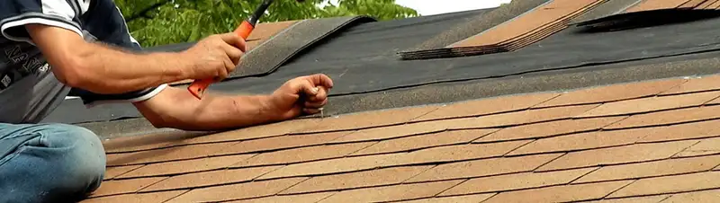 A completed Brown Bros Roofing shingle roof on a Keswick-area home